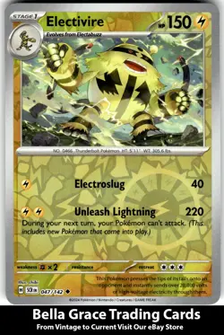 Electivire #047/142 SV07: Stellar Crown Pokemon Uncommon Reverse Holo - Image 1