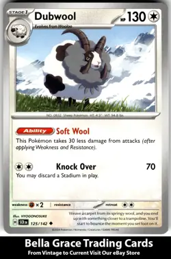 Dubwool #125/142 SV07: Stellar Crown Pokemon Uncommon - Image 1