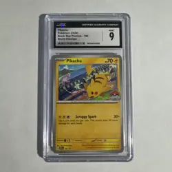 Pokemon Pikachu 2024 World Championships Black Star Promo #190 CGC 9 - Image 1