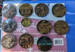 Pokemon Jumbo Coin Lot 11 Coins - Image 1