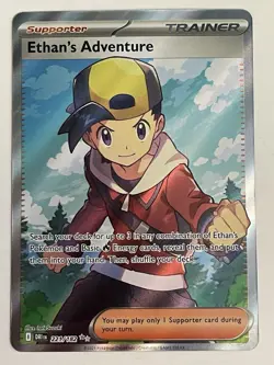 Ethan's Adventure 221/182 Destined Rivals Ultra Rare Pokemon Card - Near Mint - Image 1