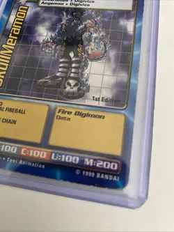 SkullMeramon St-48 1ST EDITION Digimon Card CCG 1999 ULTIMATE -NM - Free Ship - Image 4