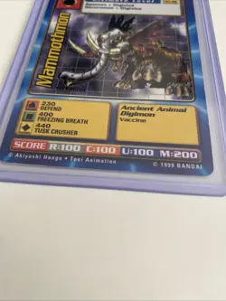 1st Edition Mammothmon St-46 DIGIMON CARD 1999 BANDAI - NM - Free Ship - Image 4