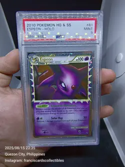 Pokemon Card - PSA 9: ESPEON #81 - HOLO (HEART GOLD SOUL SILVER: UNDAUNTED) - Image 2