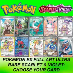 Pokemon Full Art Ultra Rare Scarlet & Violet Era: Choose Your Card! Near Mint - Image 1