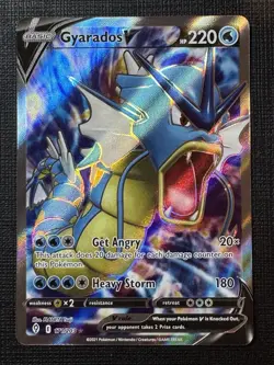 Pokemon Gyarados v TCG Evolving Skies Holo Ultra Rare Card 171/203 NM - Image 1