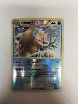 Mamoswine 5/102 Pokemon Triumphant HS Reverse Holo Rare Card MP - Image 1