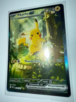 Pokemon Pikachu EX Full Art Holo Card 276/217 Basic ASC Has Knicked Corner - Image 1