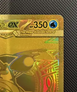 Mega Greninja ex 122/086 Chaos Rising Mega Hyper Rare Gold Pokemon Card NM/M - Image 4