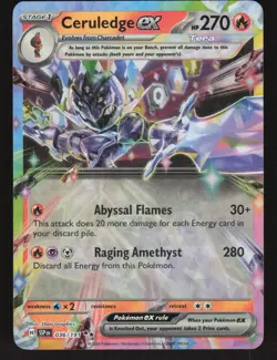 Ceruledge ex 036/191 Double Rare Surging Sparks Pokemon Near Mint - Image 1