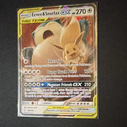 Eevee & Snorlax GX 120/181 Holo Ultra Rare TAG TEAM GX Team Up 2019 EN - Image 5