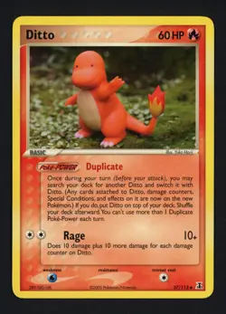 Ditto 37/113 Charmander Delta Species Uncommon Pokemon TCG - Image 1