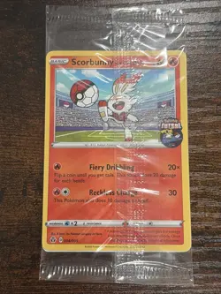 Scorbunny On The Ball 004/005 Exclusive Futsal Promo Pokemon Sealed US SELLER - Image 1