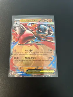 Mega Lucario EX 77/132 Ultra Rare Holo Mega Evolutions TCG Pokemon Card - Image 1