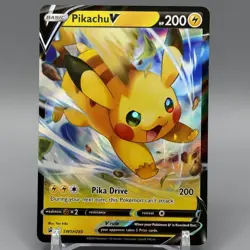 Pikachu V Black Star Promo SWSH285 Pokemon Sword & Shield English NM - Image 1