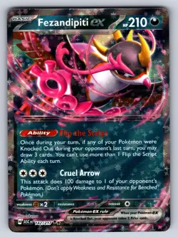 Fezandipiti ex 142/217 Holo Double Rare ME: Ascended Heroes Pokemon TCG NM - Image 1