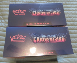 Pokemon TCG Mega Evolution CHAOS RISING Elite Trainer Box ETB Lot of 2 - Image 2