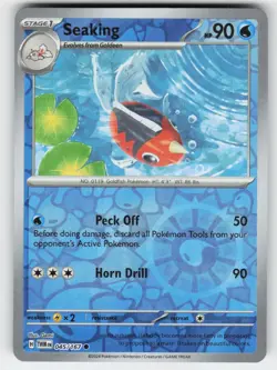 Seaking 045/167 Common Twilight Masquerade Pokemon Reverse Holo Near Mint - Image 1