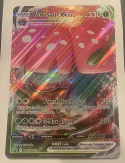 JUMBO Venusaur VMAX SWSH102 Black Star Promo Pokemon Oversized Card - Image 1