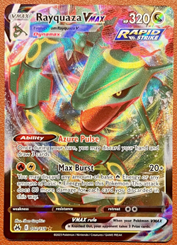 Pokemon Rayquaza VMAX 102/159 SWSH: Crown Zenith NM - Image 1