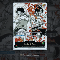 ST30-001 Luffy & Ace Alt Art Leader (Parallel) English One Piece TCG - Image 1