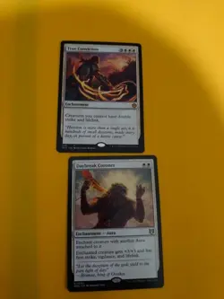 True Conviction & Daybreak Coronet. Enchantment MTG 2 Card. - Image 1