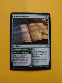 Monster Manual. CLB 242/361 Artifact Magic the Gathering Card. - Image 2
