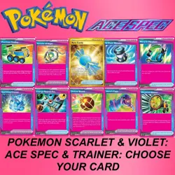 Pokemon Scarlet & Violet Ace Specs & Full Art Trainer - Pokemon Choose Your Card - Image 1
