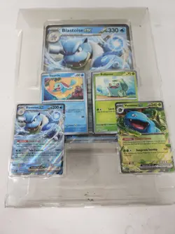 Pokemon 151 Blooming Waters Premium Collection 5 Promo Cards Jumbo Blastoise - Image 1