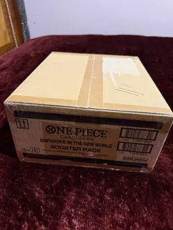 One Piece TCG: Sealed Case 12x Booster Box Emperors In The New World OP09 EN USA - Image 1