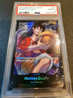 MONKEY D. LUFFY - FOIL ST08 EN - PSA 10 - 2023 ONE PIECE #001 - Image 1