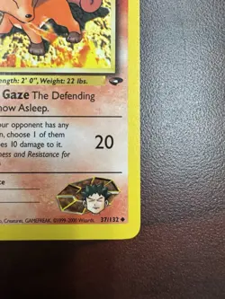 Pokemon Card - Brock's Vulpix 1st Edition Gym Challenge 37/132 LP - Image 5