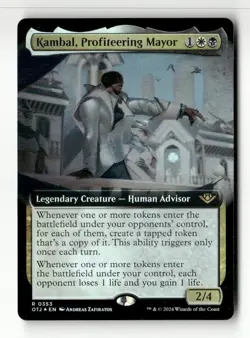 Kambal, Profiteering Mayor FOIL (Extended Art) Outlaws of Thunder Junction #353 - Image 1