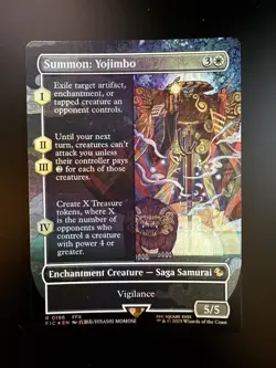 MTG Final Fantasy English Summon: Yojimbo Borderless 0196 Foil - Image 1