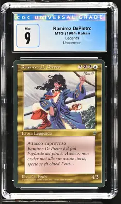 1994 MTG Legends (Italian) - RAMIREZ DEPIETRO - Graded CGC 9 Mint - Image 1