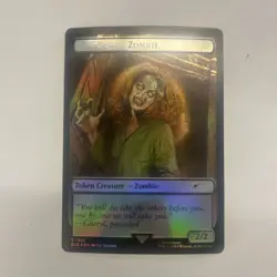 Magic The Gathering Secret Lair Evil Dead Zombie Token Foil - Image 1