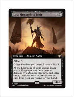 1x Lost Monarch of Ifnir, Extended Art, Aetherdrift, Magic MTG NM - Image 1