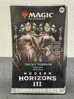 Magic the Gathering MTG: Modern Horizons 3 - Tricky Terrain Commander Deck - Image 1
