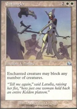 MTG Entangler, Prophecy, Heavily Played, English - Image 1