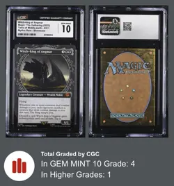 2023 Magic The Gathering LOTR Witch-king Angmar Showcase Non Foil CGC 10 - Image 3