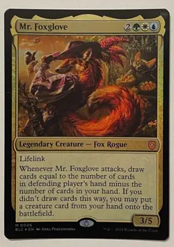 Mr. Foxglove Foil - Mythic - Commander: Bloomburrow MTG Magic the Gathering - Image 1