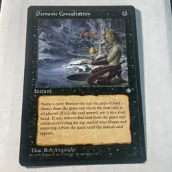 Mtg Demonic Consultation - Magic the Gathering Demonic Consultation Ice Age - Image 1