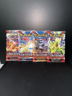 Pokemon Obsidian Flames Sealed Booster Packs (X4) - Full Art Set - New & Sealed - Image 1