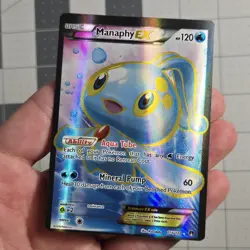 Manaphy EX Miscut Error OC XY Breakpoint Pokemon Card 116/122 - Image 1