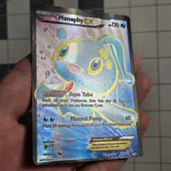 Manaphy EX Miscut Error OC XY Breakpoint Pokemon Card 116/122 - Image 2