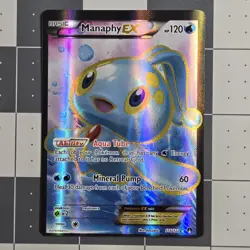Manaphy EX Miscut Error OC XY Breakpoint Pokemon Card 116/122 - Image 3
