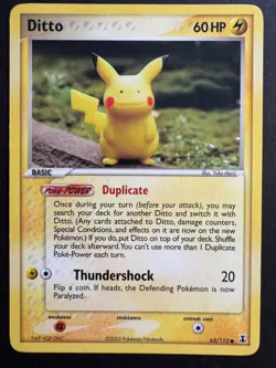 Pikachu Ditto 63/113 Pokemon EX Delta Species Lightly Played (Illus. Yuka Morii) - Image 1