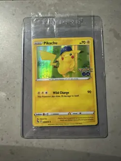 Pikachu GameStop Pre-release 028/078 Pokemon GO Holo Promo Sealed - Image 1