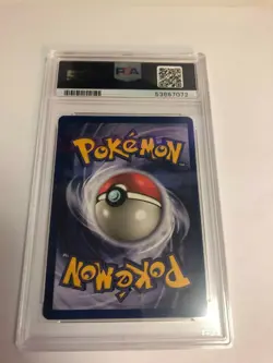 1999 Pokemon Game Pikachu First Movie Promo #4 Black Star Gold Stamp PSA 8 - Image 2