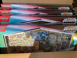 Pokemon Prismatic Evolutions Lucario EX and Tyranitar EX Premium Collection x4 - Image 1
